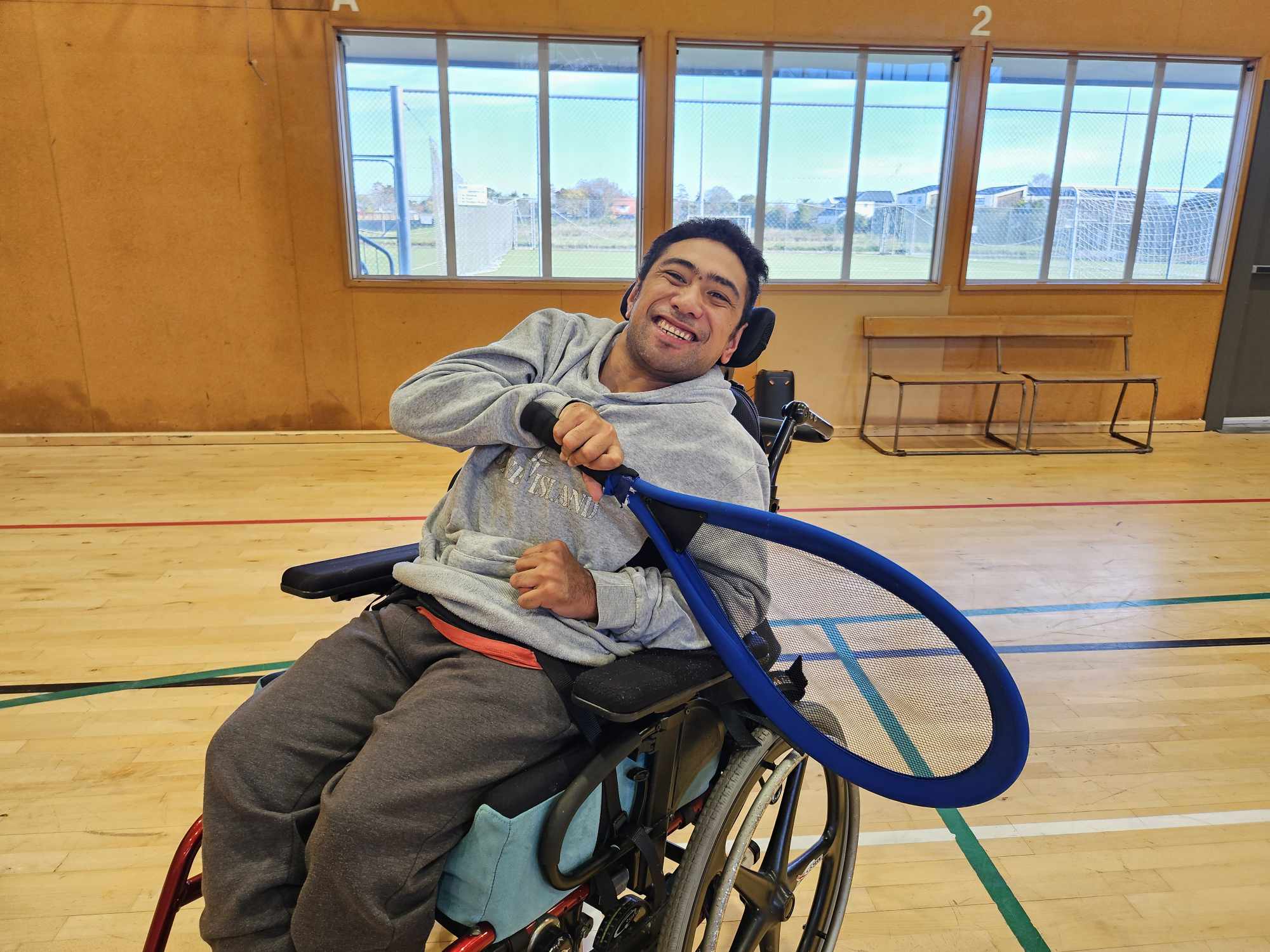 Junior and Logan having a go at TIMA Adaptive Sports