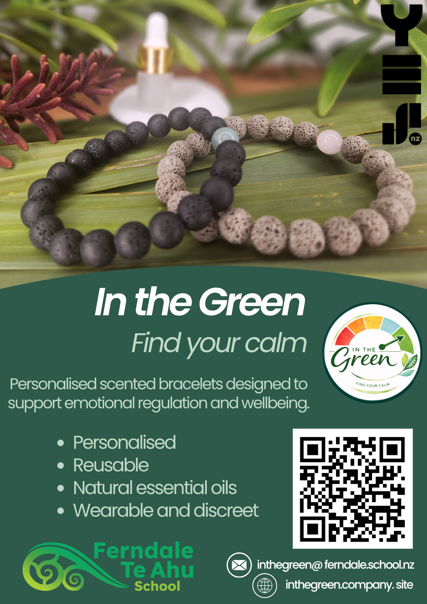 In the Green- Personalised Scented Lava Bracelet Kits